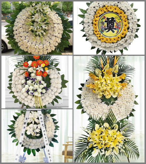 山西长治平顺县北社乡西青北村花圈速递